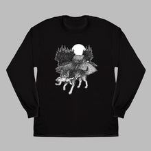 Load image into Gallery viewer, Russian Lullaby Wolf - Folklore Long Sleeve Shirt