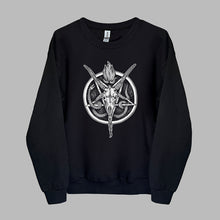 Load image into Gallery viewer, Goat Skull Pentagram Sweater