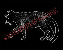 Load image into Gallery viewer, Black Cat - Gothic T-shirt
