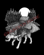 Load image into Gallery viewer, Russian Lullaby Wolf - Folklore Sweater
