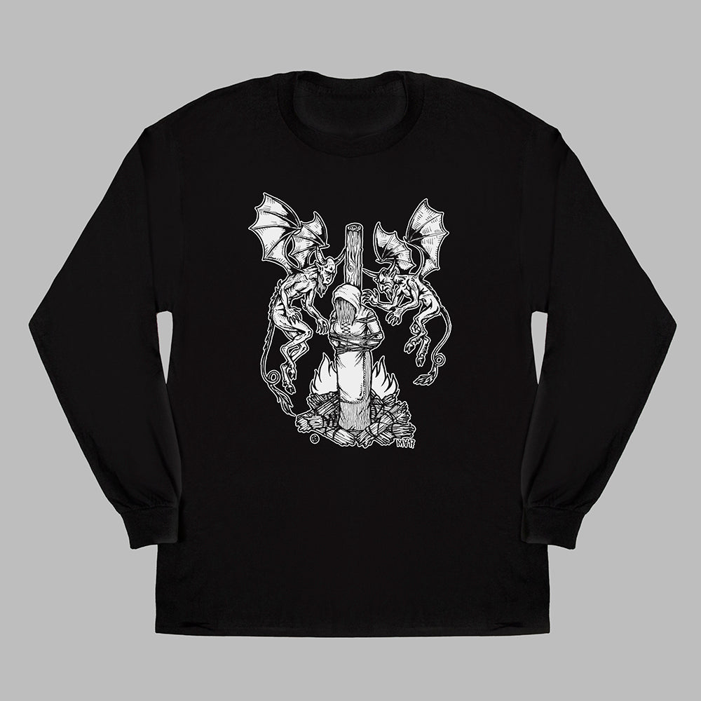 Burning Witch - Gothic Long Sleeve Shirt