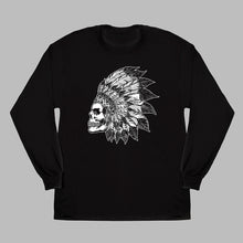 Load image into Gallery viewer, Skull Chief Biker Long Sleeve Shirt
