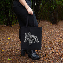 Load image into Gallery viewer, Bayun the Dream Cat - Slavic Folklore Tote Bag
