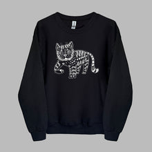 Load image into Gallery viewer, Bayun the Dream Cat - Slavic Folklore Sweater
