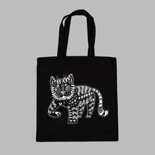 Load image into Gallery viewer, Bayun the Dream Cat - Slavic Folklore Tote Bag
