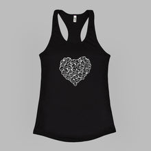 Load image into Gallery viewer, Women&#39;s Heart of Skulls Tank Top
