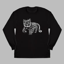 Load image into Gallery viewer, Bayun the Dream Cat - Slavic Folklore Long Sleeve Shirt
