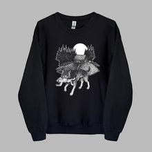 Load image into Gallery viewer, Russian Lullaby Wolf - Folklore Sweater
