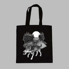Load image into Gallery viewer, Russian Lullaby Wolf - Folklore Tote Bag
