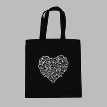 Load image into Gallery viewer, Heart of Skulls Tote Bag
