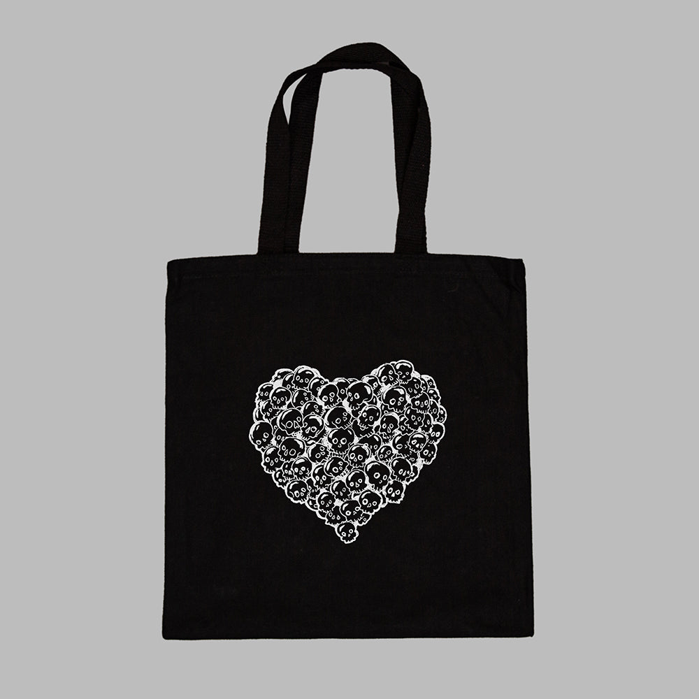 Heart of Skulls Tote Bag