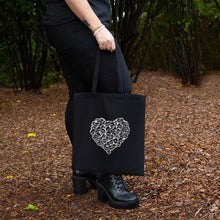 Load image into Gallery viewer, Heart of Skulls Tote Bag
